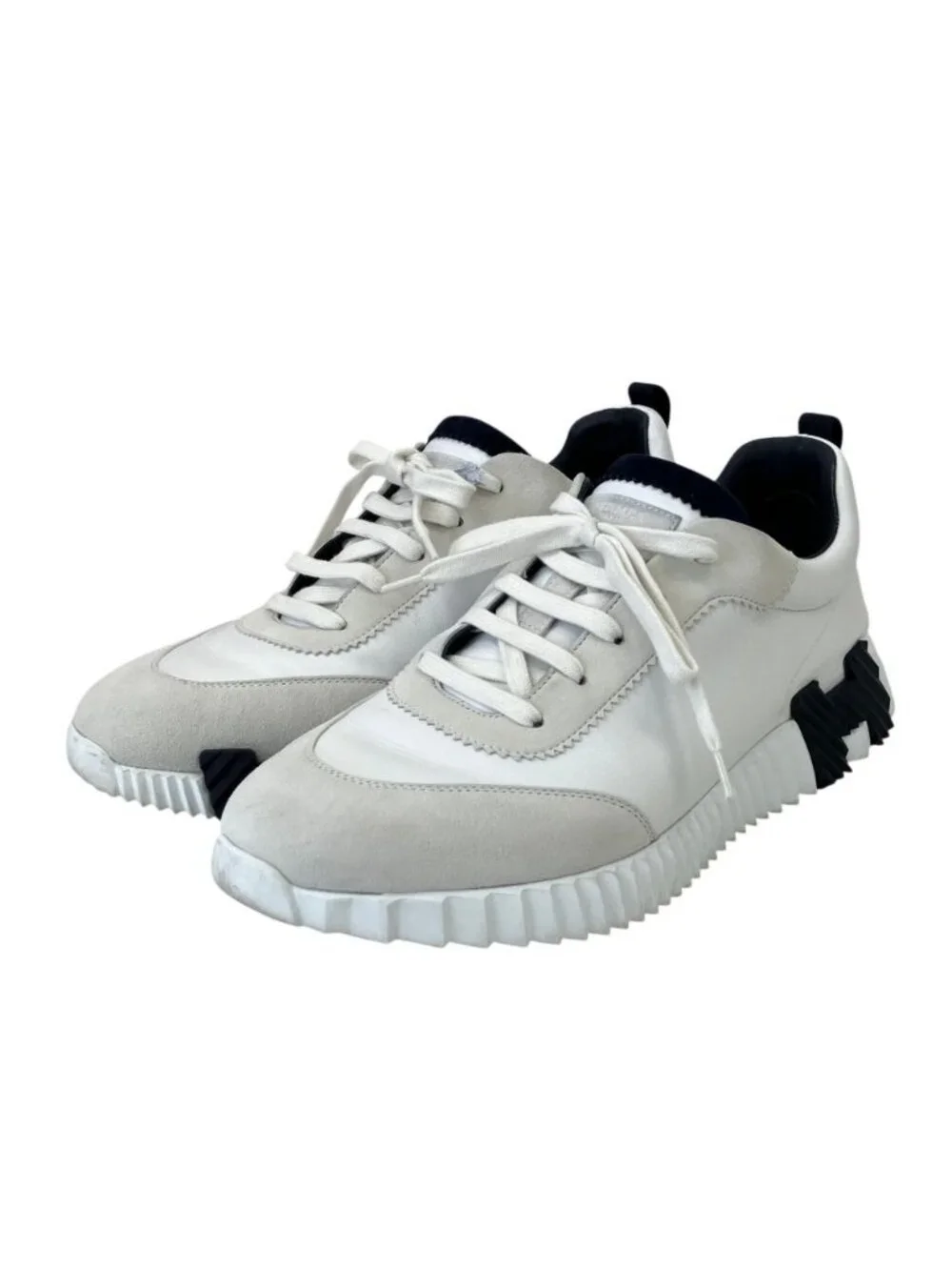 Hermes Bouncing Sneakers 44 White Navy